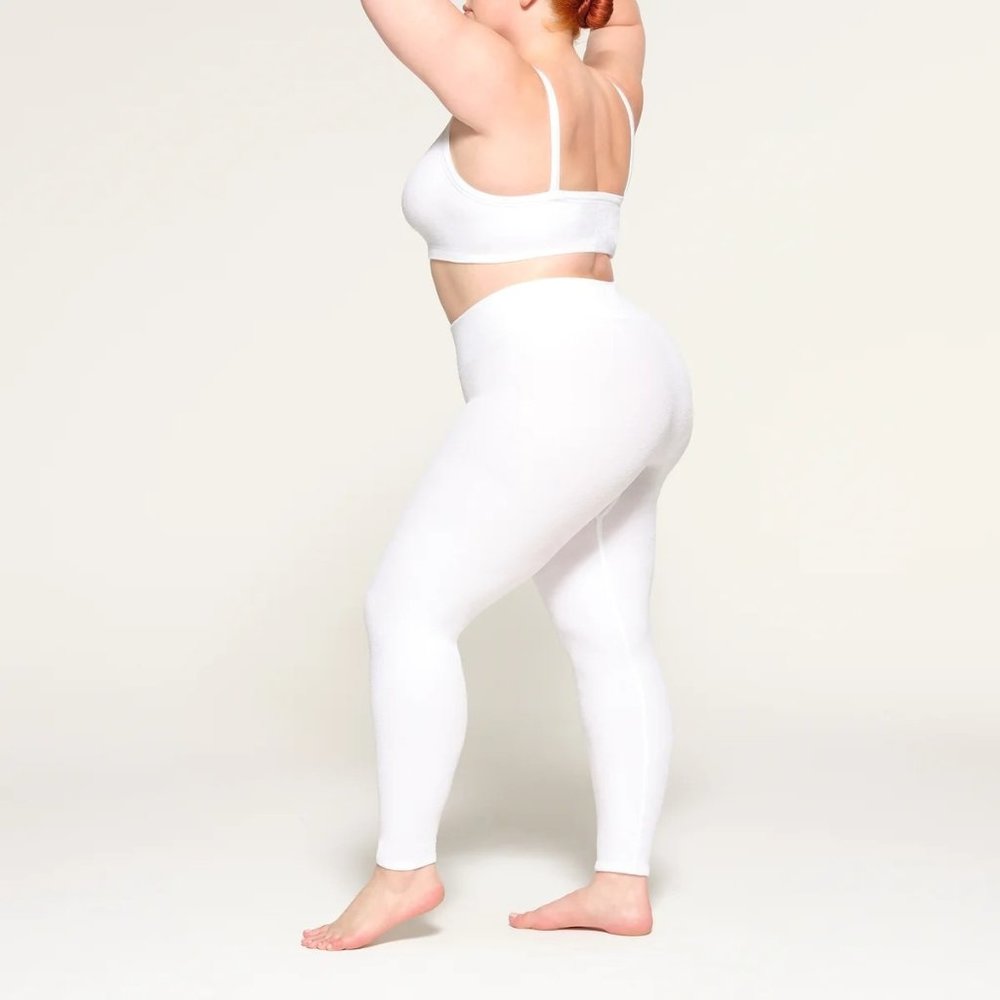 NWT SKIMS Terry Toweling Leggings Marble XL
